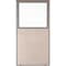 Global Industrial Office Partition Panel With Partial Window, 36-1/4W x 60H, Tan 694659WTN - alternate 3
